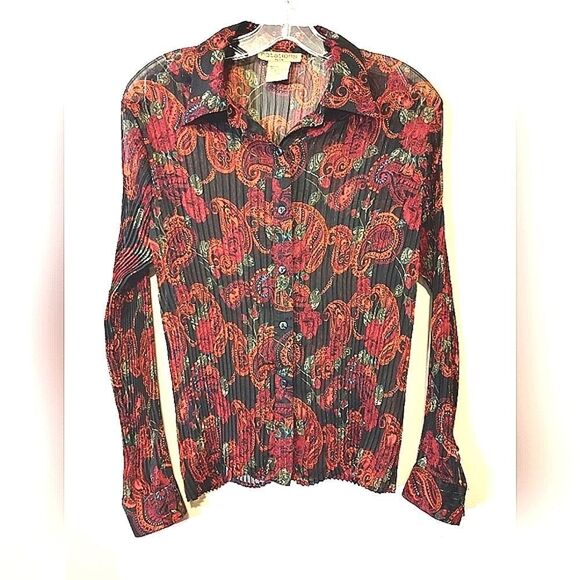 Notations Tops - Vintage Notations Paisley Blouse